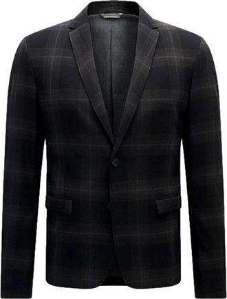 HUGO BOSS Benestretch Jas - Heren - Blazers - Grijs - M - Polyester - Jassen