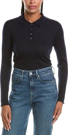 N.Peal N.Peal Collared Rib 100% Cashmere Sweater