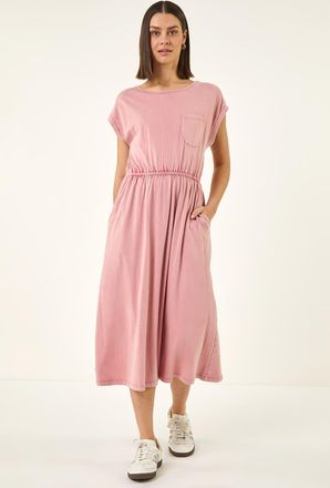 Roman T-Shirt Pocket Detail Midi Dress