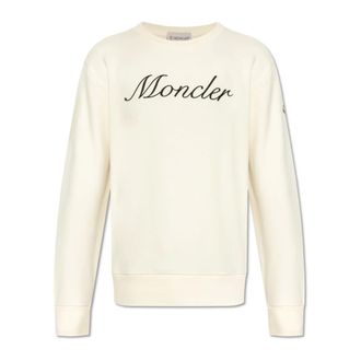 Moncler Sweatshirt with logo - male - Moncler - Sweatshirts - Beige - M - Sweatshirts & Hoodies
