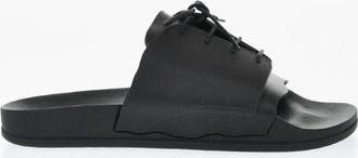 Maison Margiela Black Solid Pool Slides