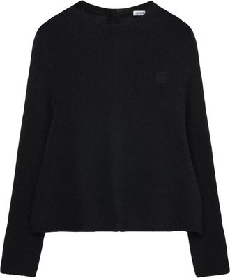 Loewe Sweater - Dames - Ronde hals truien - Zwart - S - Truien & Vesten