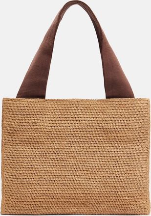 The Row Loretta raffia tote bag
