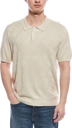 Elie Tahari Linen-Blend Polo Shirt