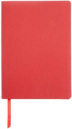 Royce Leather Personalized Leather Journal in Red- Silver Foil at Nordstrom