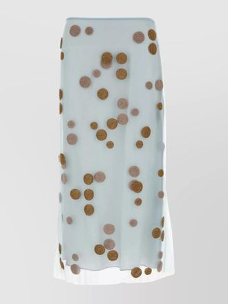 Fendi embellished tulle midi skirt