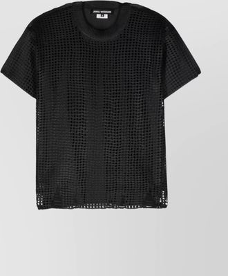 Junya Watanabe mesh panelled crewneck t-shirt