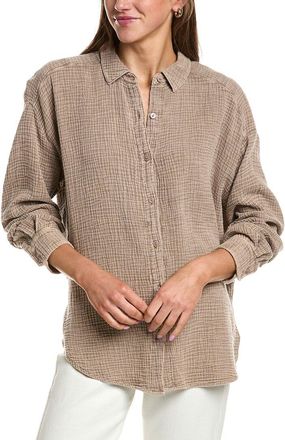 Splendid Gauze Button Down Shirt