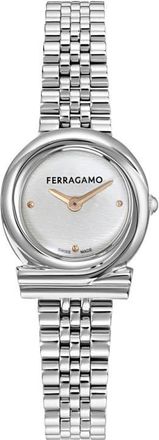 Ferragamo Gancini Twisted Bracelet Watch, 23mm in Silver/stainless Steel at Nordstrom