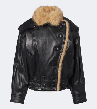 Isabel Marant Giacca Valina in pelle doppiopetto