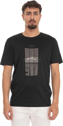 HUGO BOSS TS PS Spirit 70 Grx T-shirt met ronde hals - Heren - T-shirts - Zwart - S - Katoen - Tops