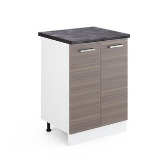 Vicco Mueble Bajo De Cocina R-line, Gris, 60 Cm, Et Antracita