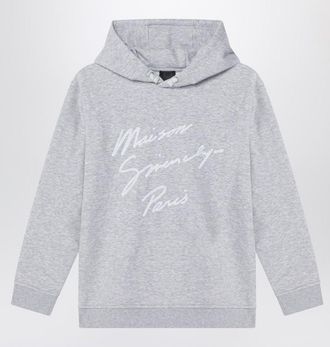 Givenchy Grey hoodie with embroidered logo