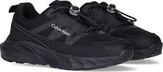 Calvin Klein Zapatillas infantiles con cordones elásticos fáciles de atar