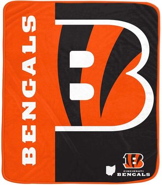 Pegasus Sports Cincinnati Bengals Nfl Team Logo Soft Fleece Throw