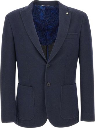 Manuel Ritz single-breasted blazer - Blue