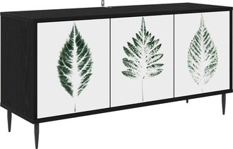vidaXL Mueble De Tv Hanau 102 X 33 X 51 Cm Roble Negro Vidaxl