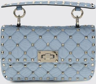 Valentino Garavani Borsa Rockstud Spike in viscosa matelass&egrave;