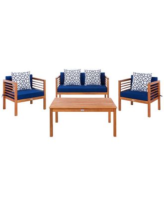 Safavieh Alda 4Pc Outdoor Set With Accent Pillows