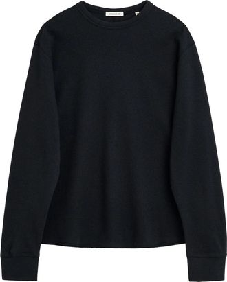 Sunflower Wool Waffle Tee LS - Heren - Sweatshirts - Zwart - L - Hoodies & sweatvesten