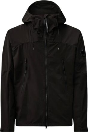 C.P. Company Light Jackets, male, Black, Size: L Water-Resistant Tech Jacket