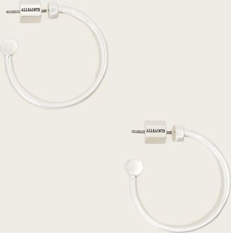 AllSaints Brass Janna Hoop Earrings, Size: One Size