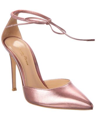 Gianvito Rossi Montecarlo Dorsay 105 Leather Pump