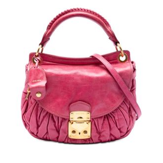 Miu Miu Pre-owned Miu Miu Matelasse Nappa Coffer Satchel Ladies SBQ38QN98D86JEOF