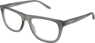 Balenciaga Glasses, male, Gray, Size: 56 MM Optical Frame