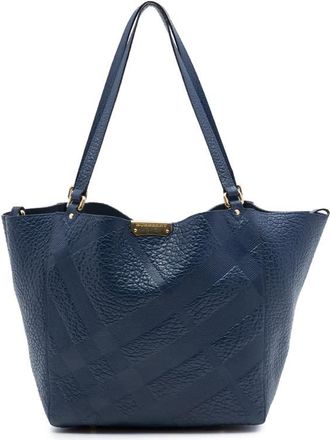 Burberry Pre-owned Burberry Small Elephant Embossed Calfskin Check Canterbury Tote Ladies SM8I0JXIO63ZNA9O
