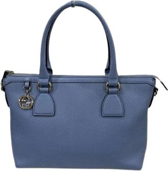 Gucci Pre-owned Handbags, female, Blue, Size: ONE SIZE Pre-owned Handbag