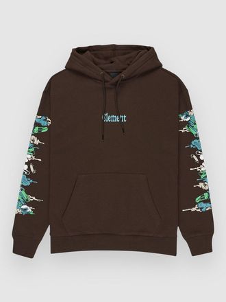 Element Rolling Dead Po Sudadera con Capucha marr&oacute;n