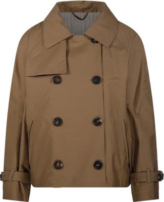 Max Mara Dames, Mantels, Bruin, Maat: XS