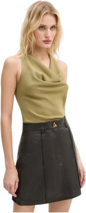 &Aacute;eron Blouse - Dames - Blouses - Groen - S - Polyester - Overhemden