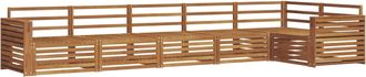 vidaXL Conjunto De Sof&aacute;s De Exterior 6 Uds. Natural Vidaxl