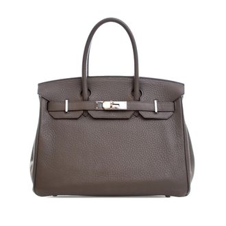 Herm&egrave;s Pre-owned Womens Togo Birkin Retourne 30 - Grey Leather - One Size