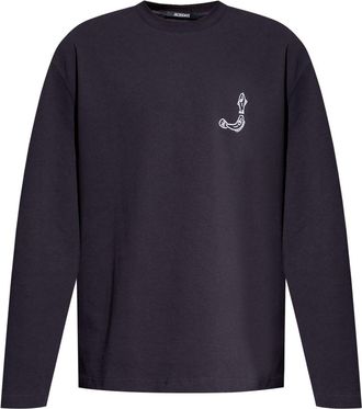 Jacquemus Le Merù long sleeves T-shirt - men - Cotton - S - Blue