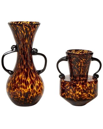 Tozai Home Home Set Of 2 Etruscan Style Vases With Handles