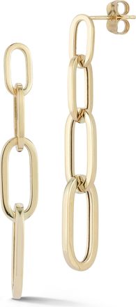 Ember Fine Jewelry 14K Gold Graduated Link Drop Earrings