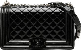 Chanel Pre-owned Boy Flap Shoulder Bag - Dames - Vintage Schoudertas - Zwart - ONE Size - Leer - Vintage