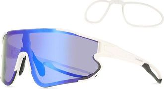 SmartBuy Collection Single Lens Full Rim TR90 Mens Prescription Sunglasses Black Size 135 - SmartBuy Collection
