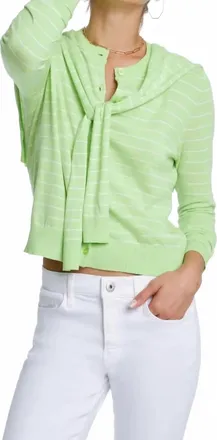 Elliott Lauren Fake Out Cardigan In Kiwi