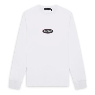Aspact Vertex LS Tee - Heren - Tops - Wit - Maat: 2XL