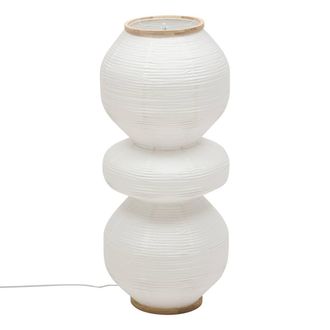 Atmosphera L&aacute;mpara De Pie Nika Cil&iacute;ndrica, 100 Cm De Altura, Blanca - Atmosphera Cr&eacute;ateur DInt&eacute;rieur