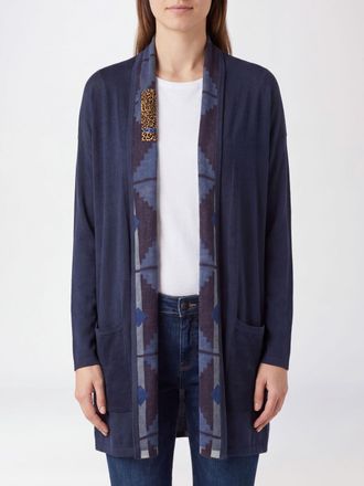 In Bed With You Open-Front Pure Wool Cardigan with Contrast Trims