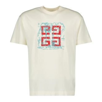 Givenchy T-Shirts, male, Beige, XL, 4G Printed T-shirt in Beige