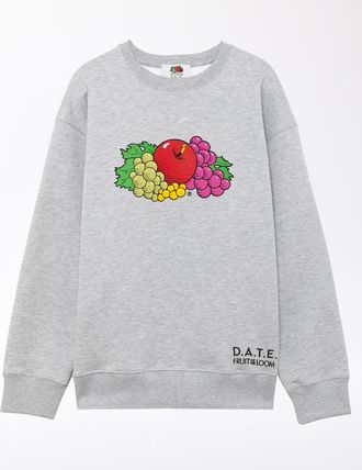 D.A.T.E. sweatshirt fruit gray