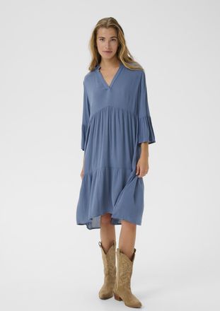 Kaffe Jurk KAmarianah A-shape blue
