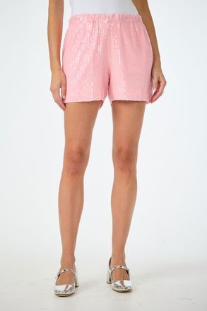 Trina Turk Idol Sequin Short in Desert Rose at Nordstrom, Size Medium