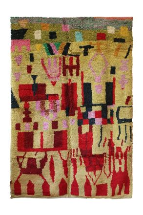 AFK Living Alfombra bereber marroqu&iacute; de pura lana 205 x 308 cm